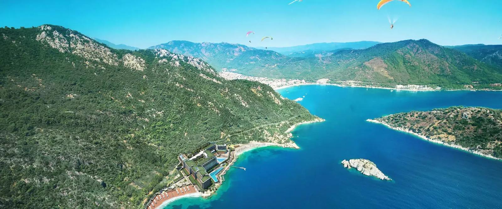 Marmaris ormanı ve Ege denizi
